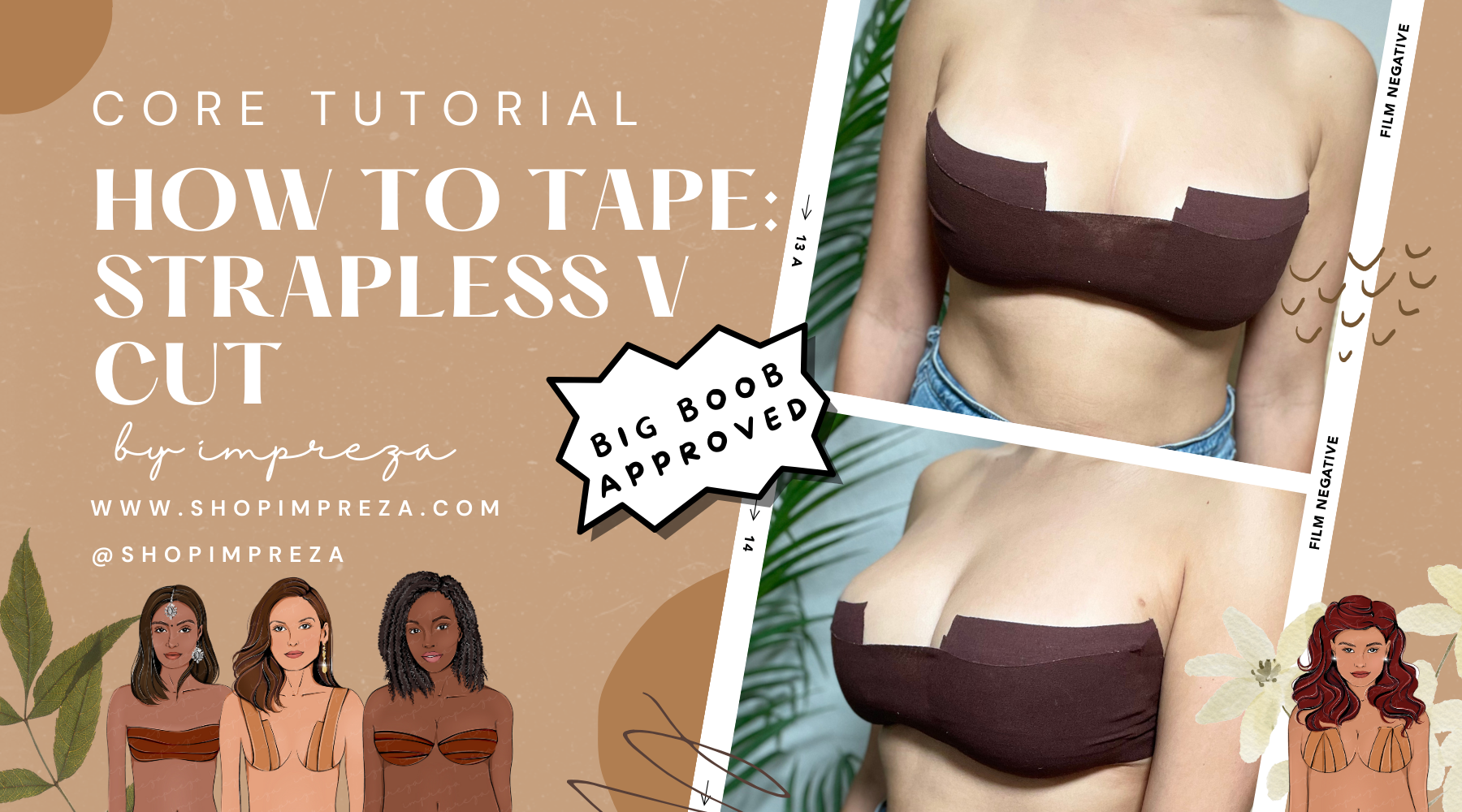 Body tape tutorial with a strapless top 💃🏼 #fashionoutfits #trending